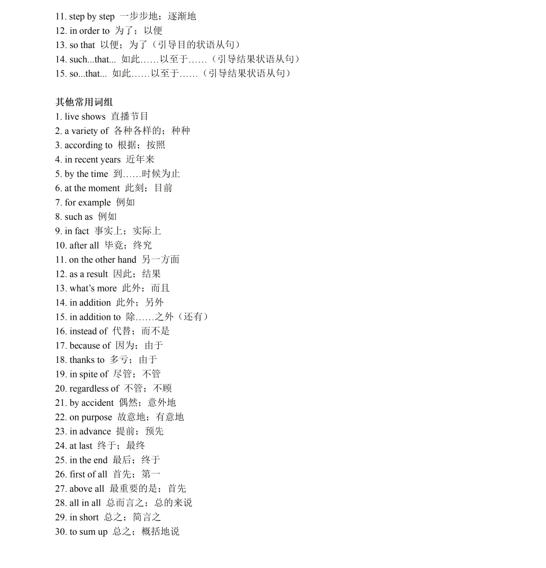 【中考英语】2025 年上海 16 区中考英语二模易错题&高频词汇词组:Section A 第16张