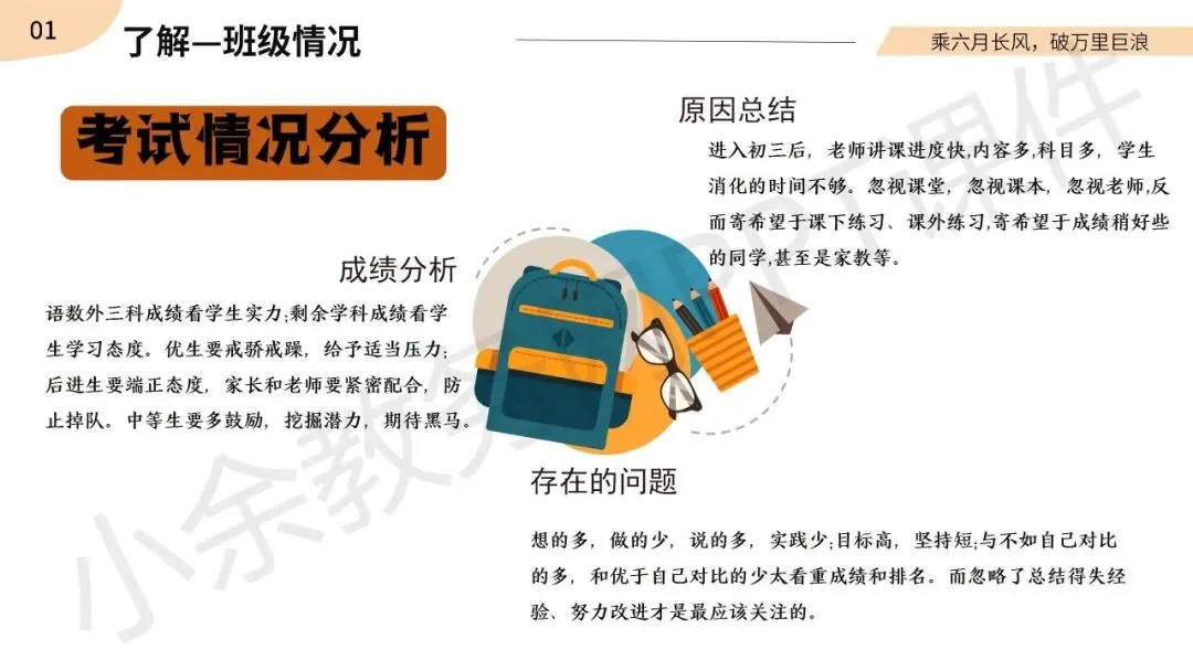 初中九年级(初三)春季下学期中考家长会《同心共赴,中考加油》PPT 课件+发言稿 第7张