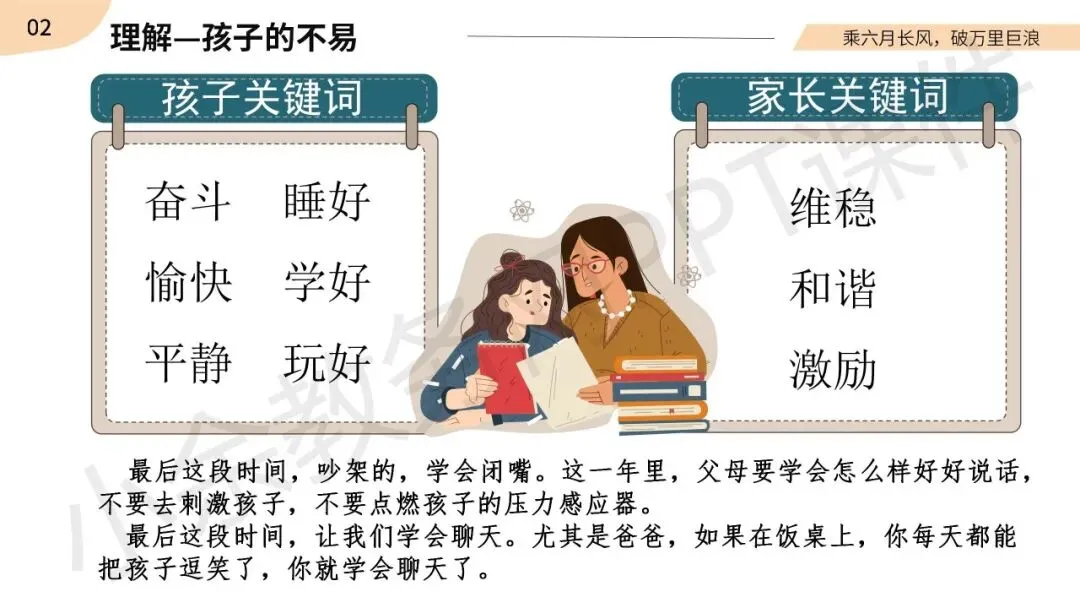 初中九年级(初三)春季下学期中考家长会《同心共赴,中考加油》PPT 课件+发言稿 第22张