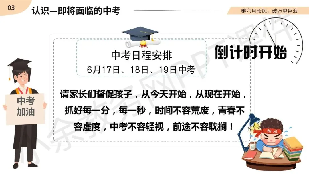 初中九年级(初三)春季下学期中考家长会《同心共赴,中考加油》PPT 课件+发言稿 第28张