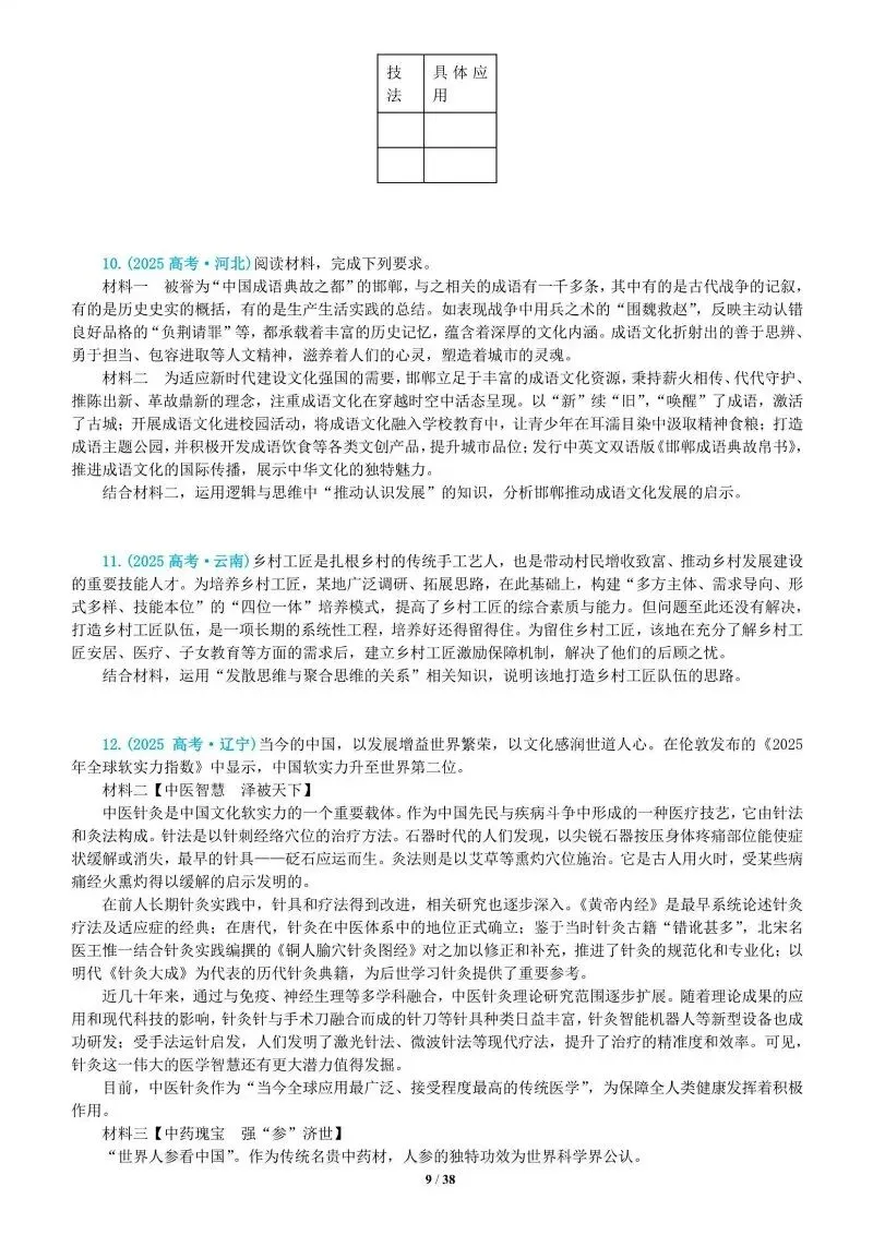 真题汇编 | 选必3《逻辑与思维》4年高考经典主观题(设问方式、考查内容与可视化解析PPT) 第63张