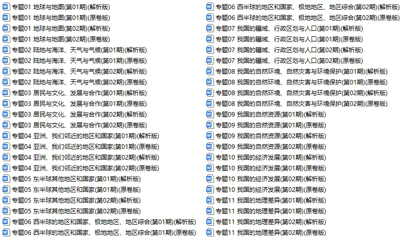 2022-2025年中考地理真题分类突破卷精编版,全国通用含答案详细解析,word电子版可下载打印 第3张 2022-2025年中考地理真题分类突破卷精编版,全国通用含答案详细解析,word电子版可下载打印 第3张
