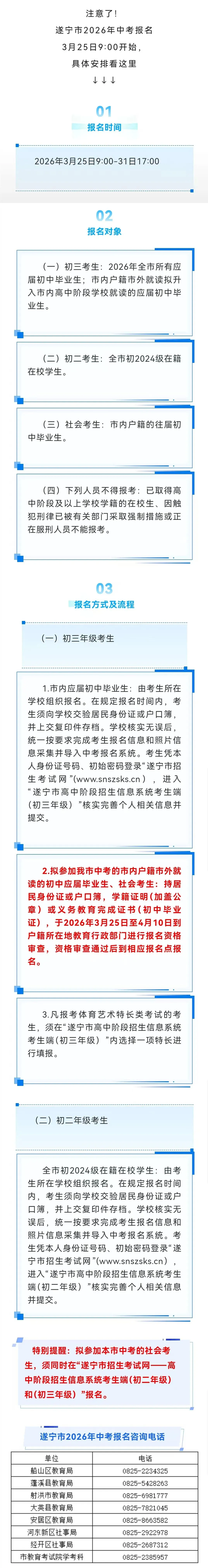 遂宁市2026年中考报名时间,看这里↓ 第2张 遂宁市2026年中考报名时间,看这里↓ 第2张