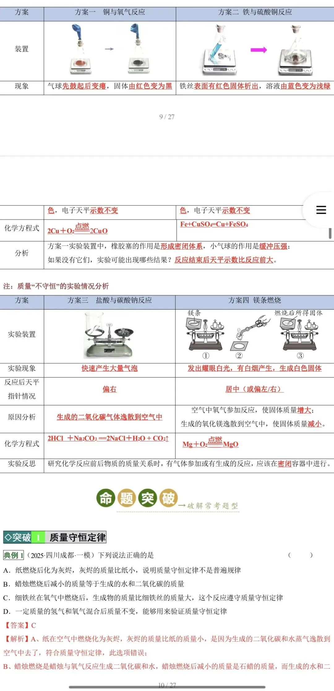 2026年中考化学:一轮复习高效培优讲义与专练28个专题含答案详解(全国通用)完整word版文档可下载打印 第26张