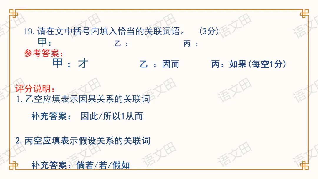 2026届南昌一模试卷讲评(主观题及作文评分细则) 第52张 2026届南昌一模试卷讲评(主观题及作文评分细则) 第52张