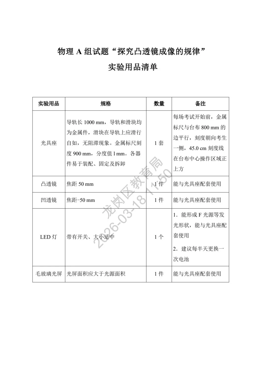 重磅!2026深圳中考理化实验操作模拟考试试题出炉! 第4张