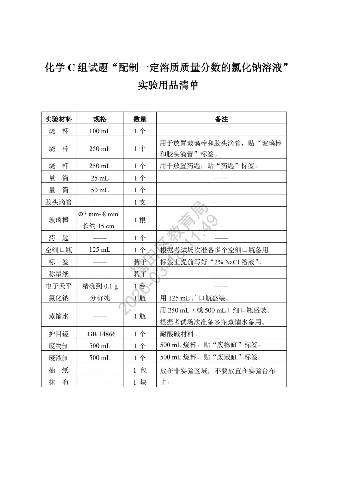 重磅!2026深圳中考理化实验操作模拟考试试题出炉! 第14张