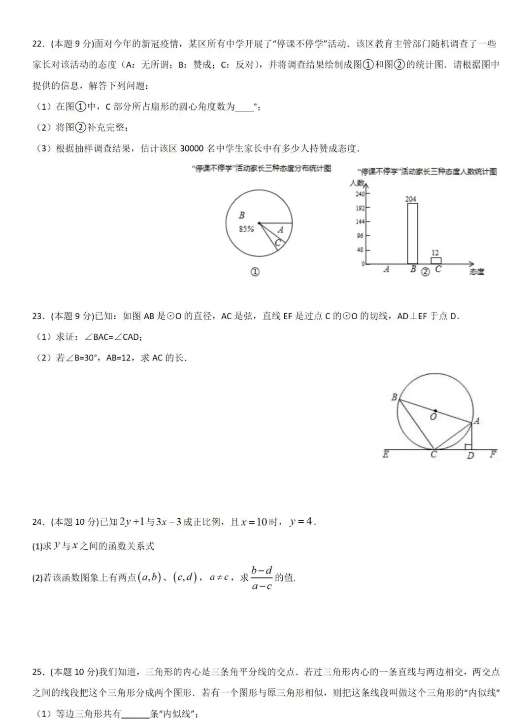 中考数学压轴题的四大破解方法,附模拟试卷与解答 第6张