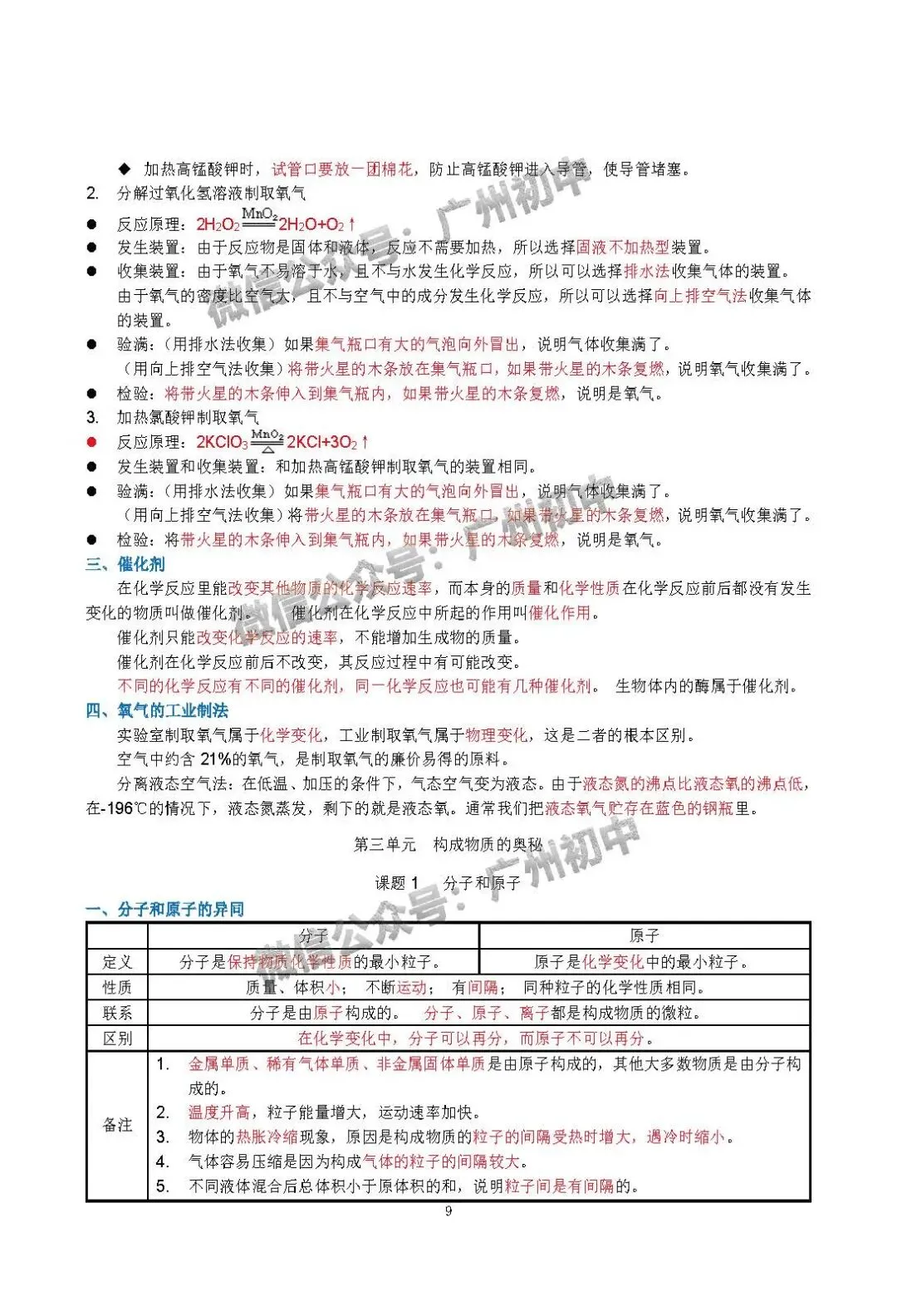 中考化学学霸整理:初中化学全册知识宝典!(珍藏版) 第10张