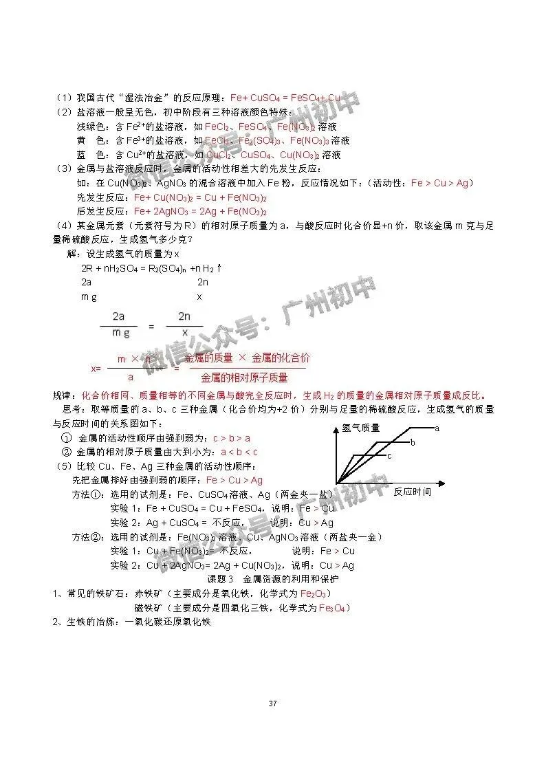 中考化学学霸整理:初中化学全册知识宝典!(珍藏版) 第38张