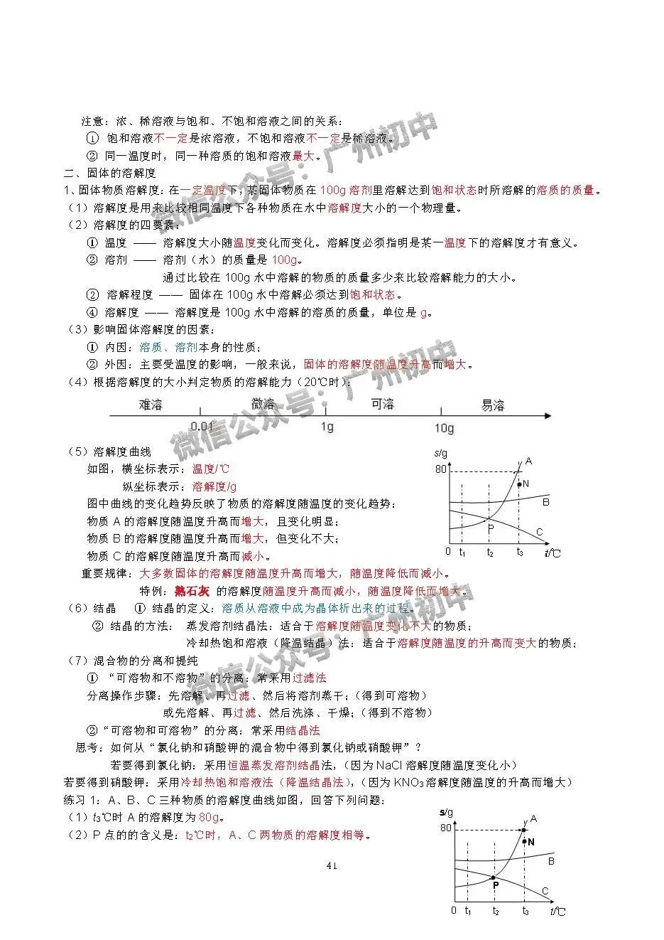 中考化学学霸整理:初中化学全册知识宝典!(珍藏版) 第42张