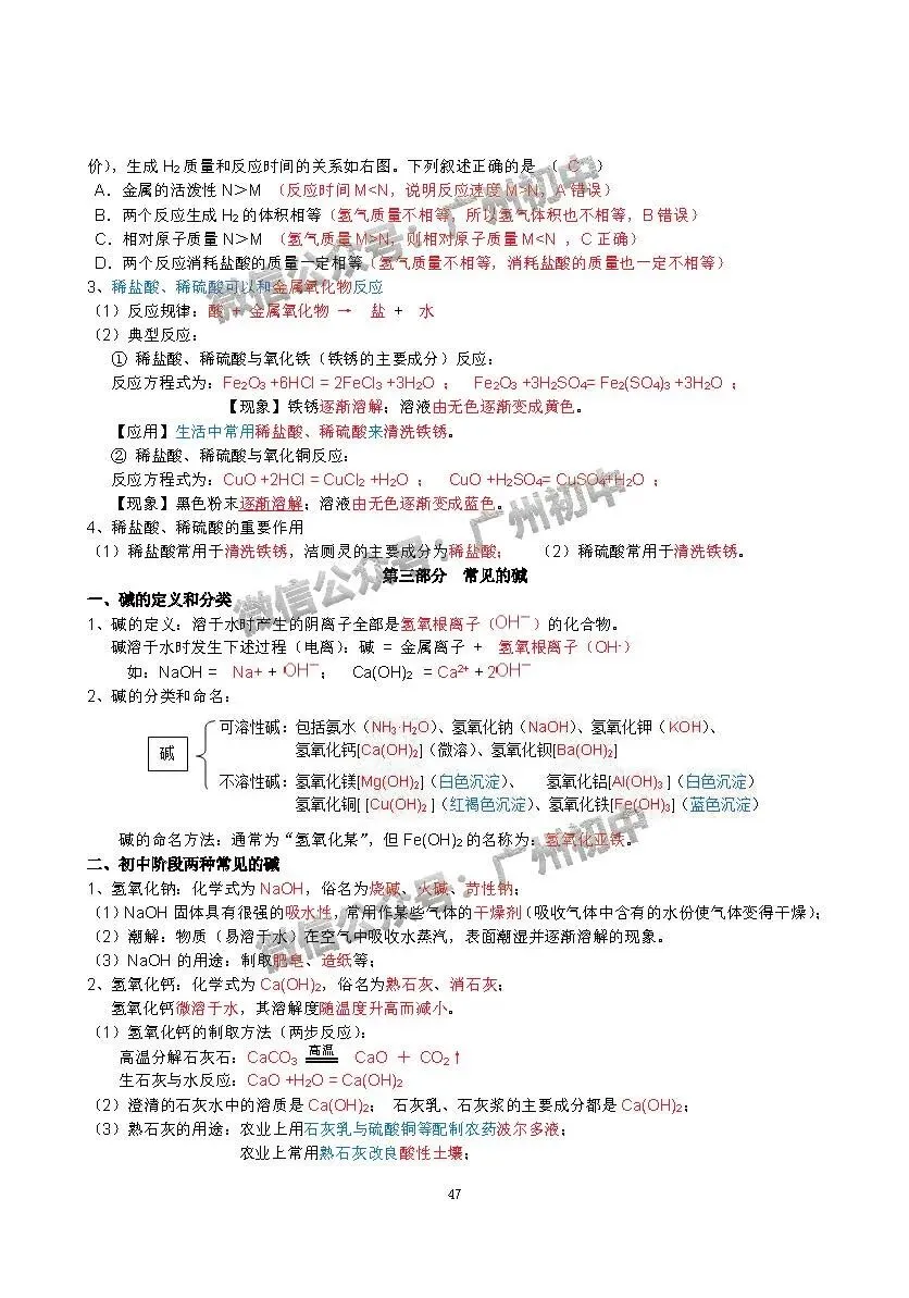 中考化学学霸整理:初中化学全册知识宝典!(珍藏版) 第48张