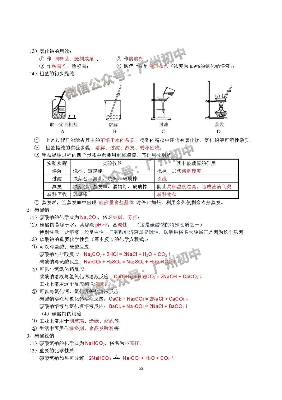 中考化学学霸整理:初中化学全册知识宝典!(珍藏版) 第54张