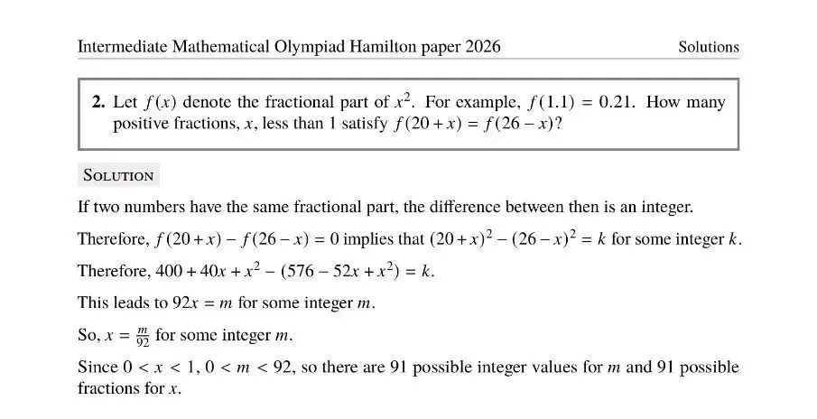 2026年英国中级奥数竞赛真题及答案 第13张 2026年英国中级奥数竞赛真题及答案 第13张