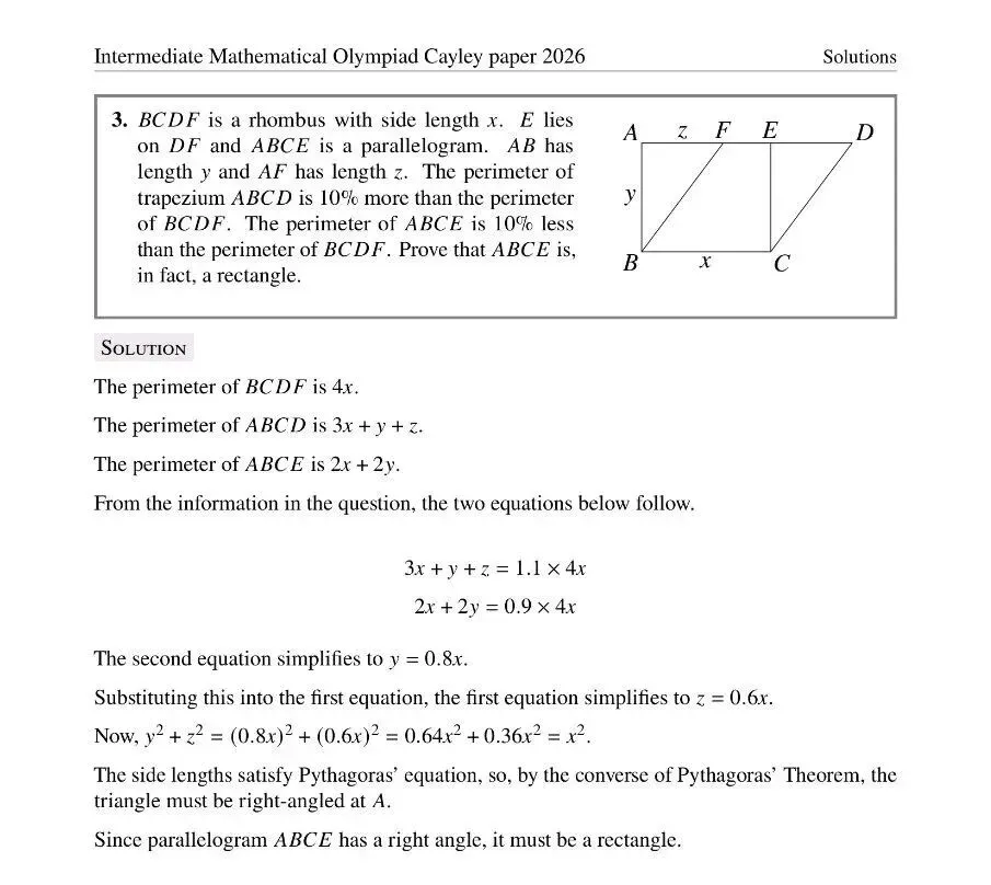 2026年英国中级奥数竞赛真题及答案 第22张 2026年英国中级奥数竞赛真题及答案 第22张