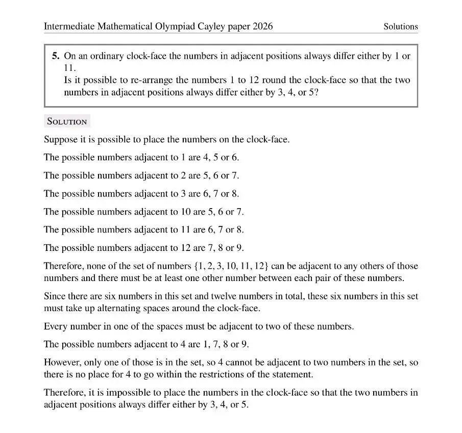 2026年英国中级奥数竞赛真题及答案 第24张 2026年英国中级奥数竞赛真题及答案 第24张