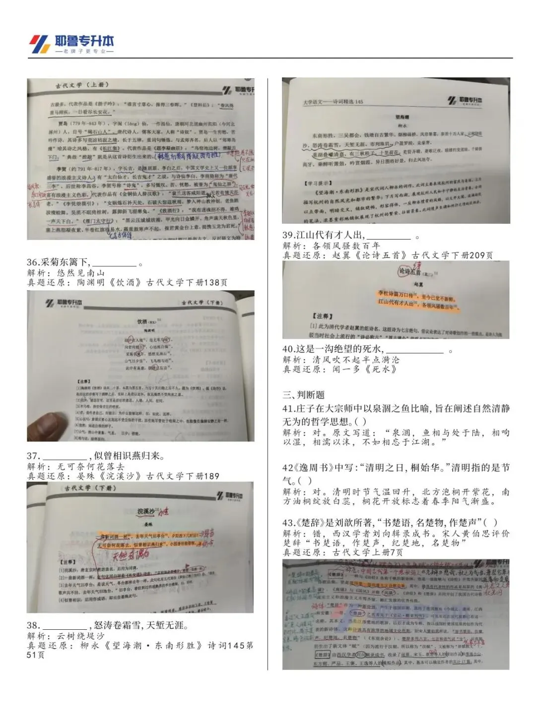 2026河南专升本考试【大学语文】真题溯源 第8张