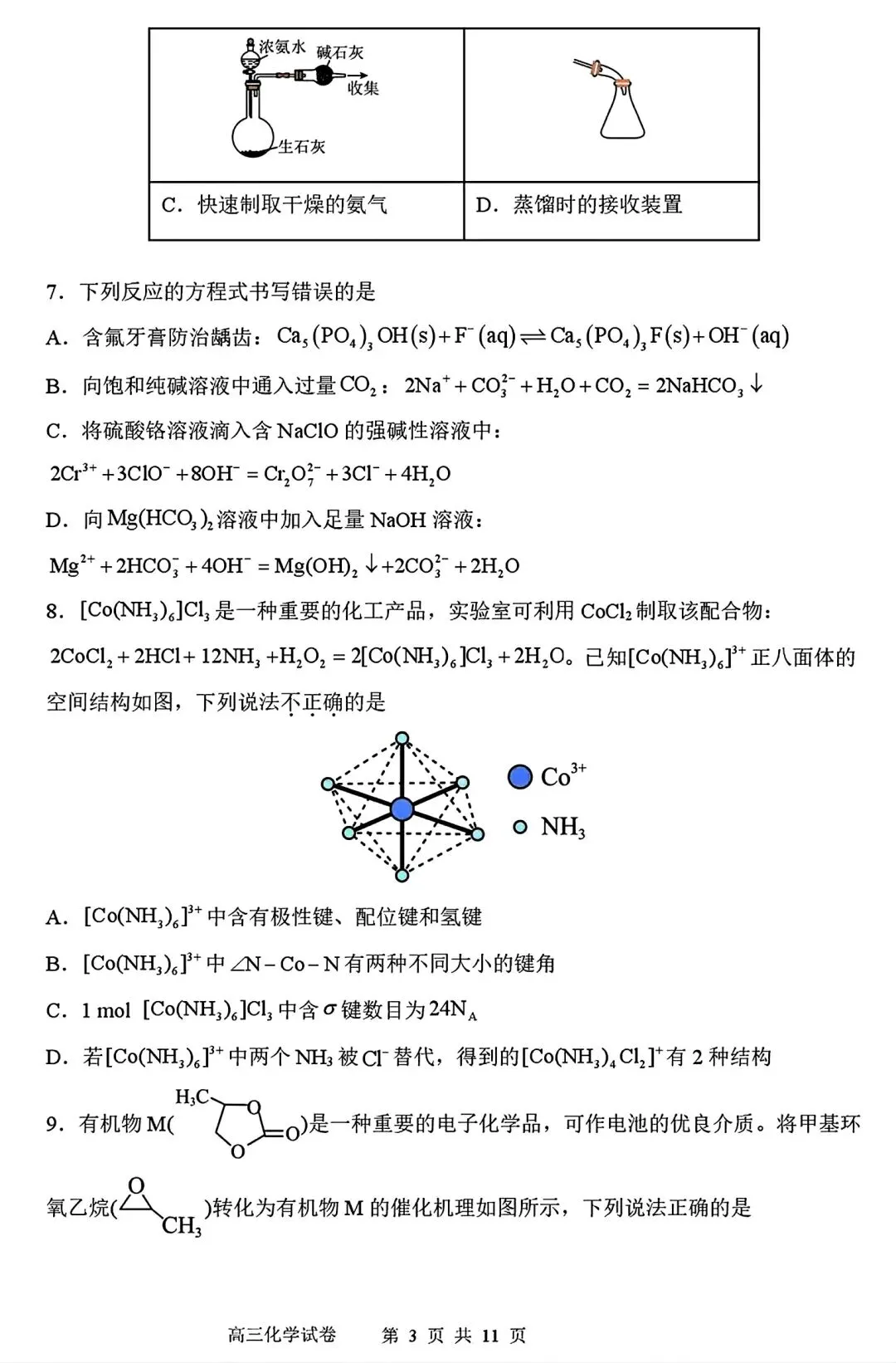 【试卷/高三下】2025-2026沈阳东北育才高三下第六次模拟化学(含答案)可下载 第3张