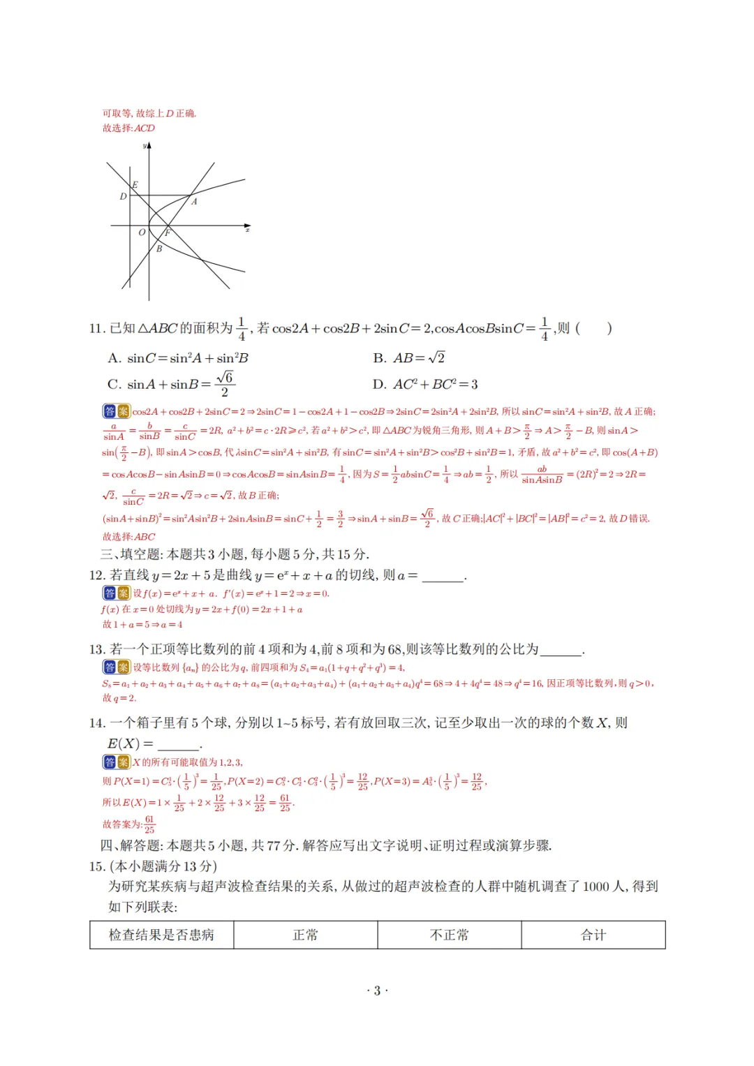 2025年高考各科试卷回忆版及参考答案 第47张
