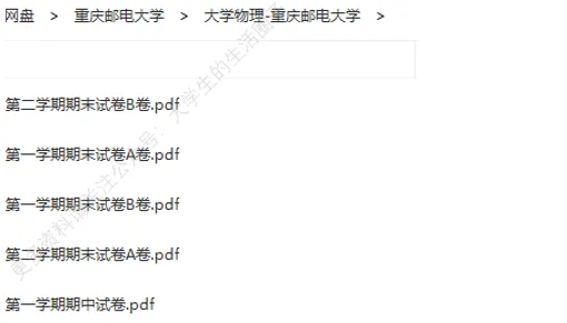 重庆邮电大学期末考试多科目历年试卷真题免费领取,重邮同学的专属福利来了! 第7张