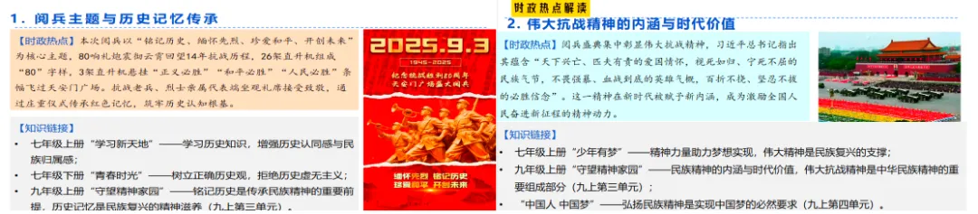 【2026中考必看】抗战胜利80周年阅兵:这份“最全”时政复习资料,帮你锁定考点! 第3张