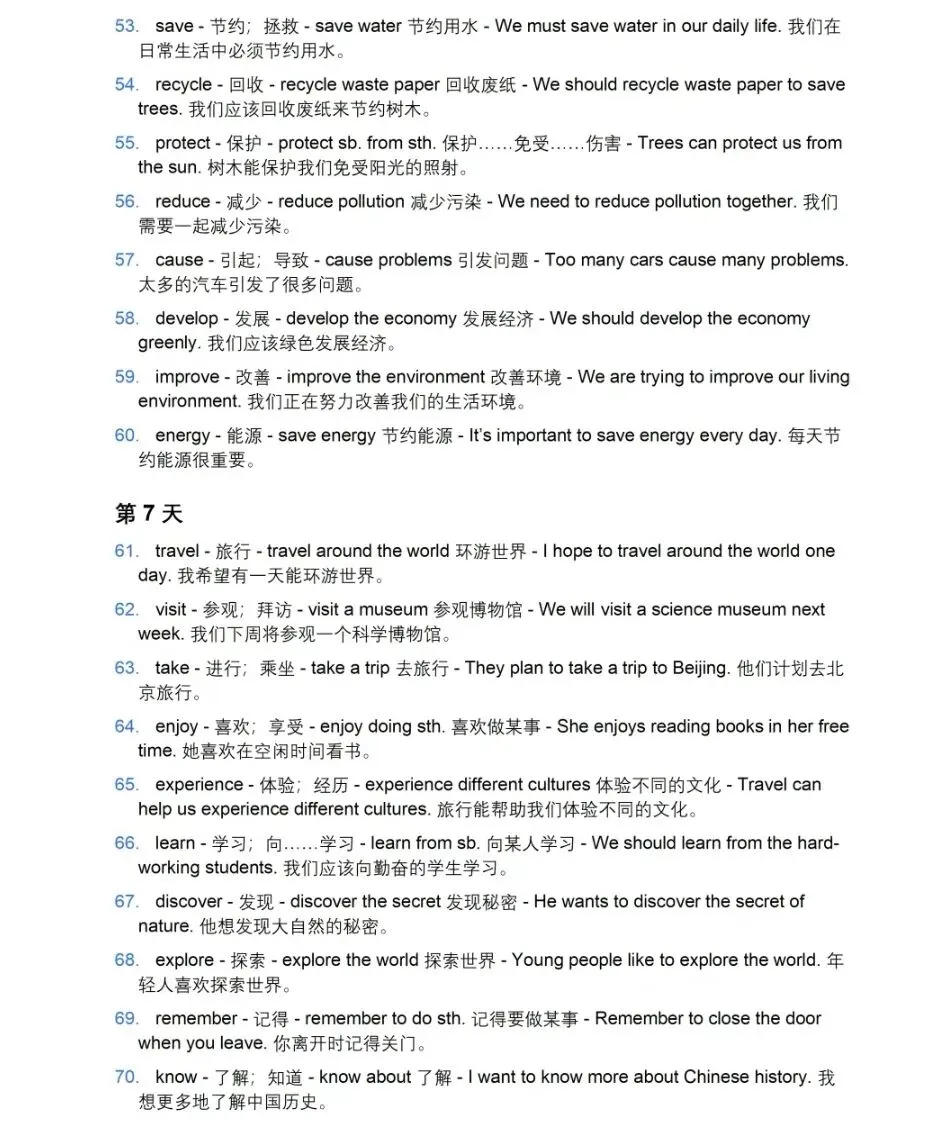 中考单词复习 第4张