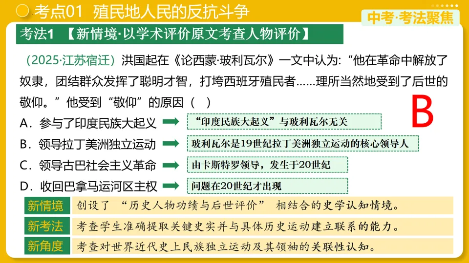 【中考复习】|专题27:殖民地人民的反抗与资本主义制度的扩展 第12张