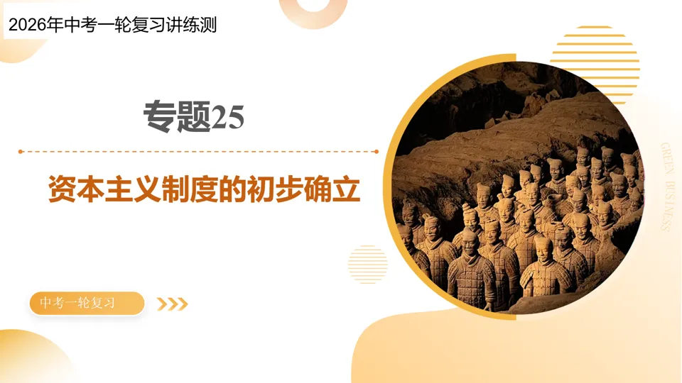 【中考复习】|专题25:资本主义制度的初步确立 第2张