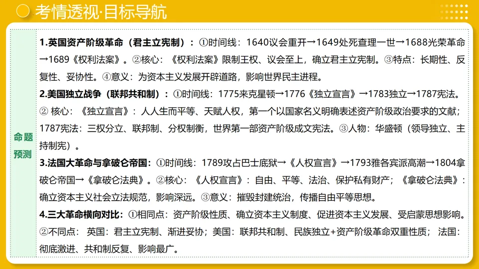 【中考复习】|专题25:资本主义制度的初步确立 第6张