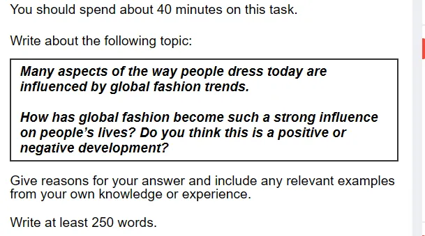 雅思真题解析| C20 T4-大作文-利弊分析-全球时尚影响力-注意审题(区分客观事实VS主观判断) 第1张 雅思真题解析| C20 T4-大作文-利弊分析-全球时尚影响力-注意审题(区分客观事实VS主观判断) 第1张