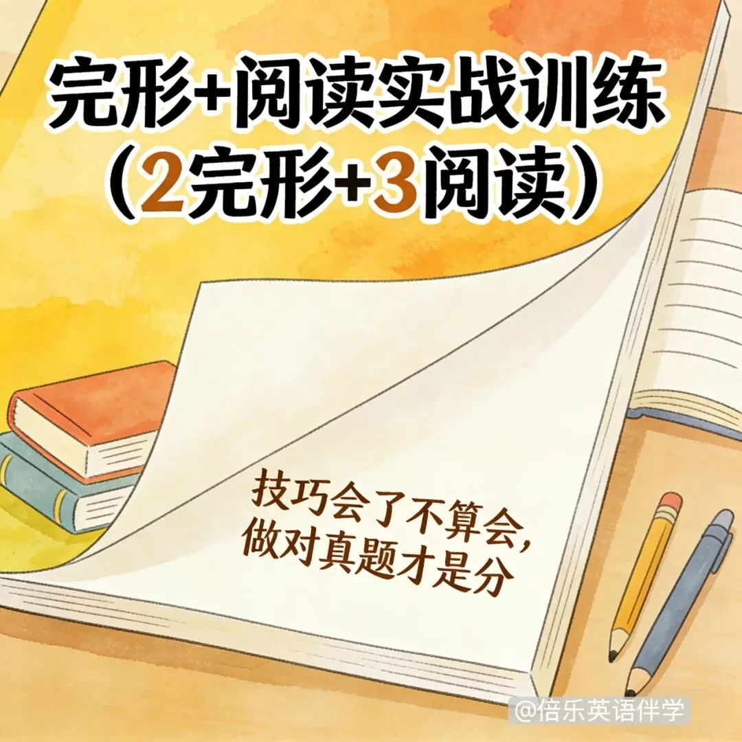 中考英语:完形+阅读刷完这套,直接提分!带详细解析! 第1张