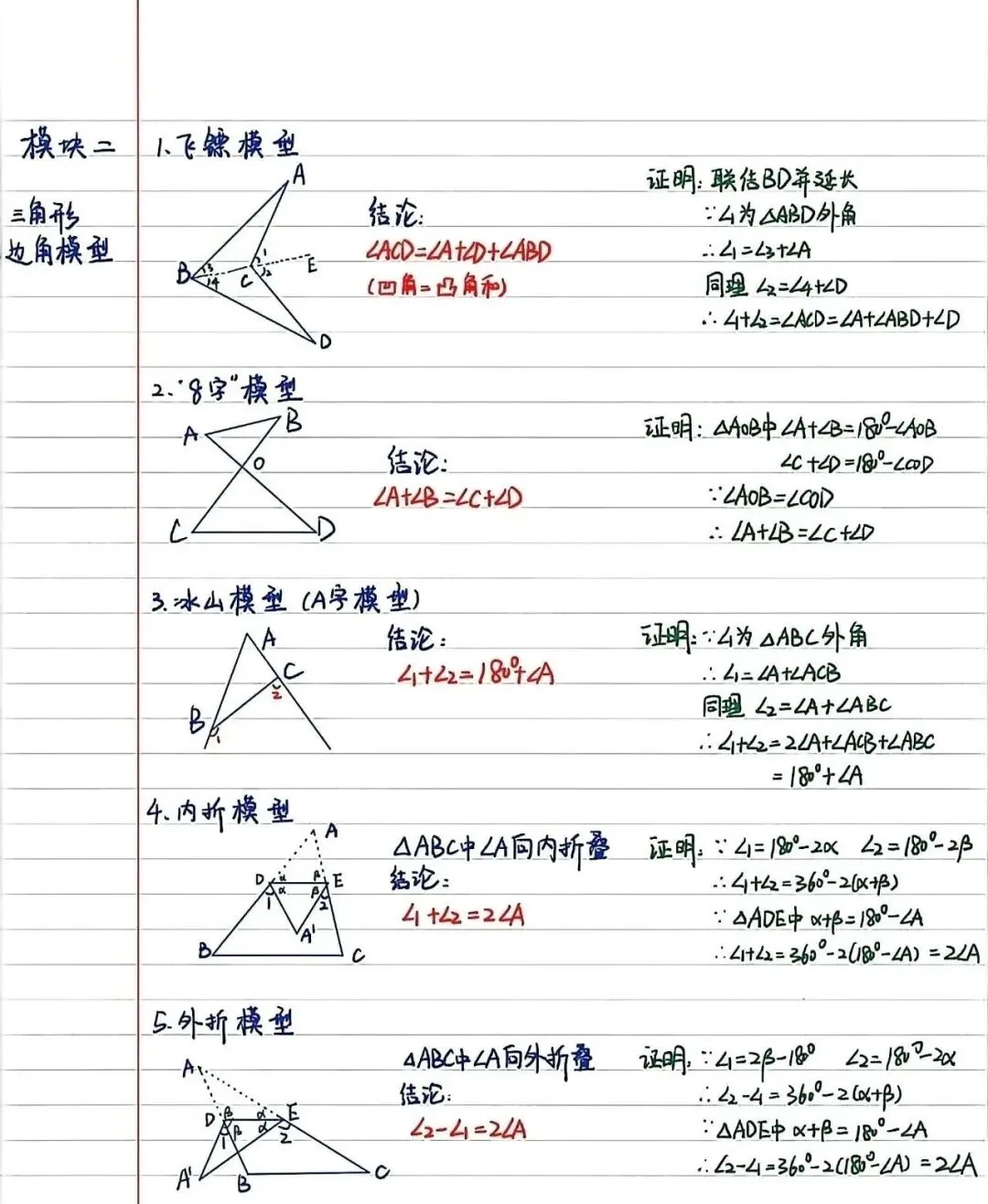 【初中几何】中考几何辅助线与模型总结 第8张