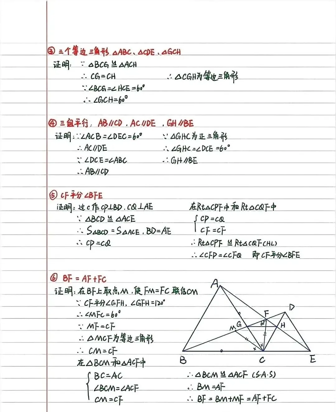 【初中几何】中考几何辅助线与模型总结 第13张