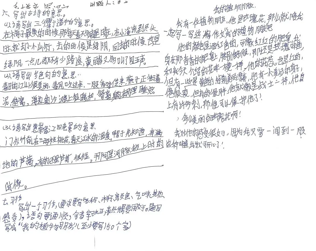 【百字班班同行营】三下第一单元出试卷 第2张