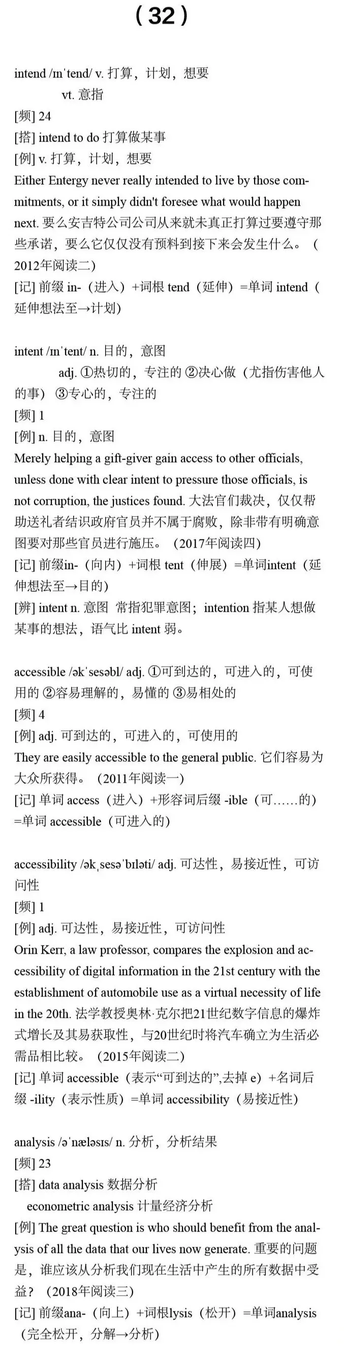 【干货分享】27考研英语:真题中最高出现81次的核心词汇合集(三) 第8张