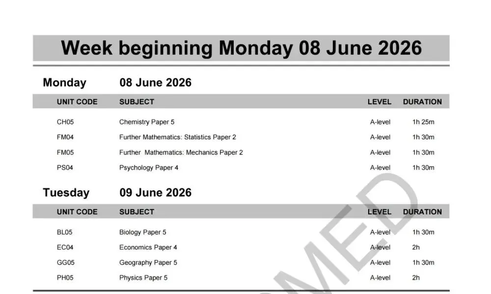 3月抓基础,4月刷真题,5月稳心态:A-Level大考最后2个月“三段式”复习法 第22张