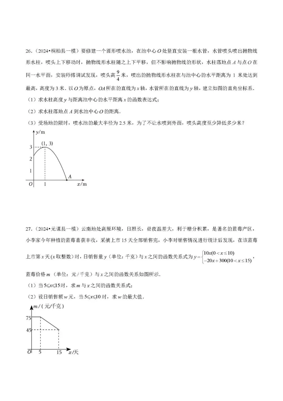 中考数学 | 常考重难题型压轴题之专题4二次函数的实际应用 第23张