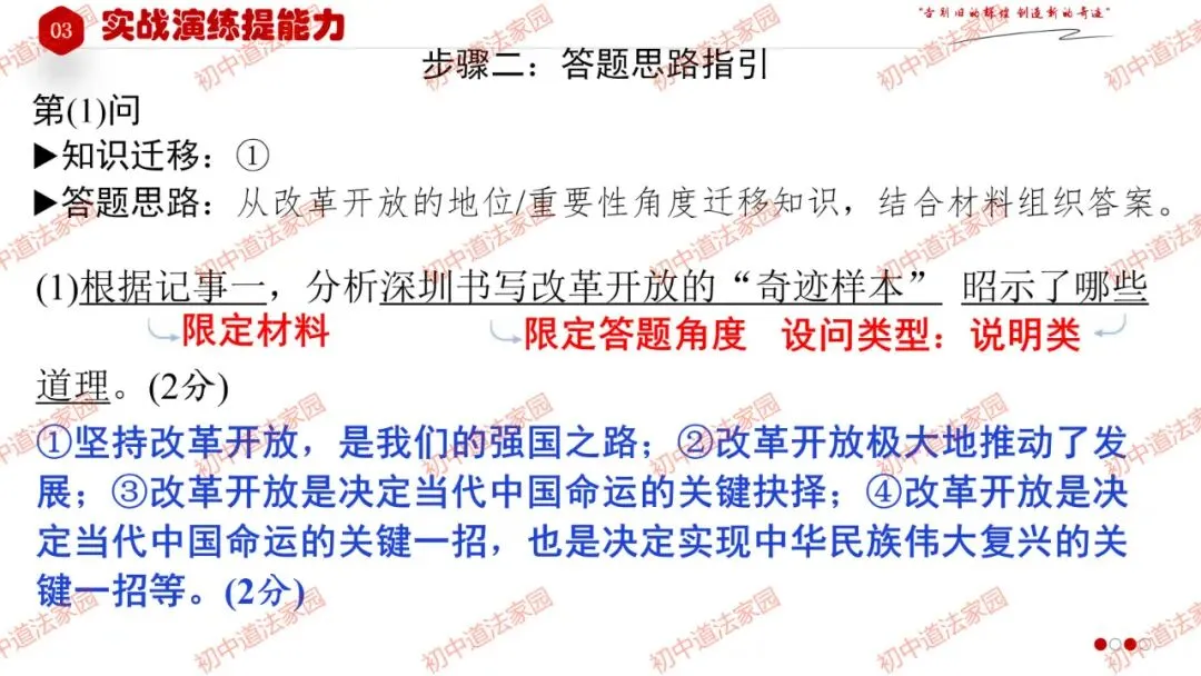 中考政治丨道德与法治一轮复习 专题17 踏上强国之路 第28张