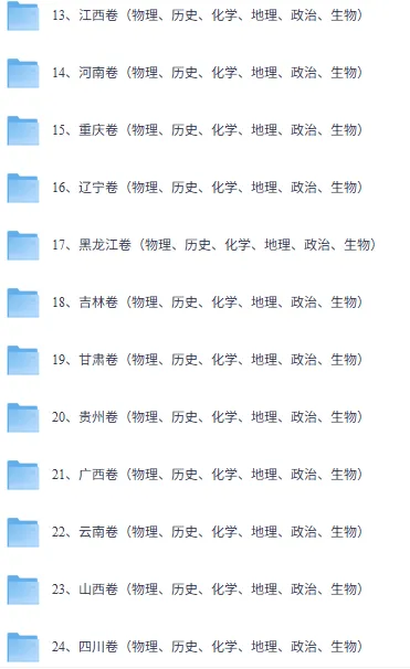 高考真题电子版 PDF 可打印 2008-2025 全国卷带答案解析 第4张