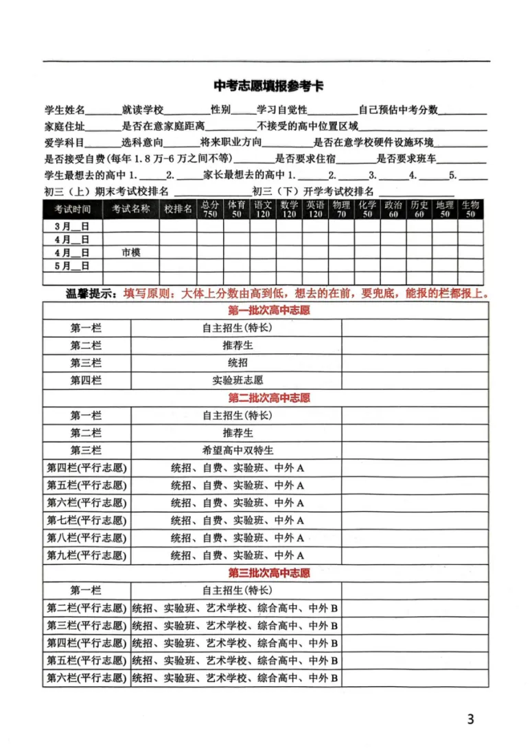 长春中考生必看!长春市模已出,中考志愿填报关键规则+参考卡一次讲清 第4张