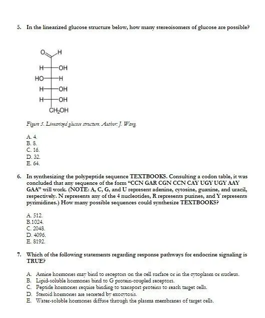 考前必刷|USABO生物竞赛历年真题及答案(2003–2025年),高清电子版可下载! 第5张 考前必刷|USABO生物竞赛历年真题及答案(2003–2025年),高清电子版可下载! 第5张