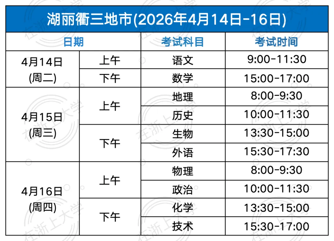 二模时间汇总!最接近高考成绩的一次模考! 第7张