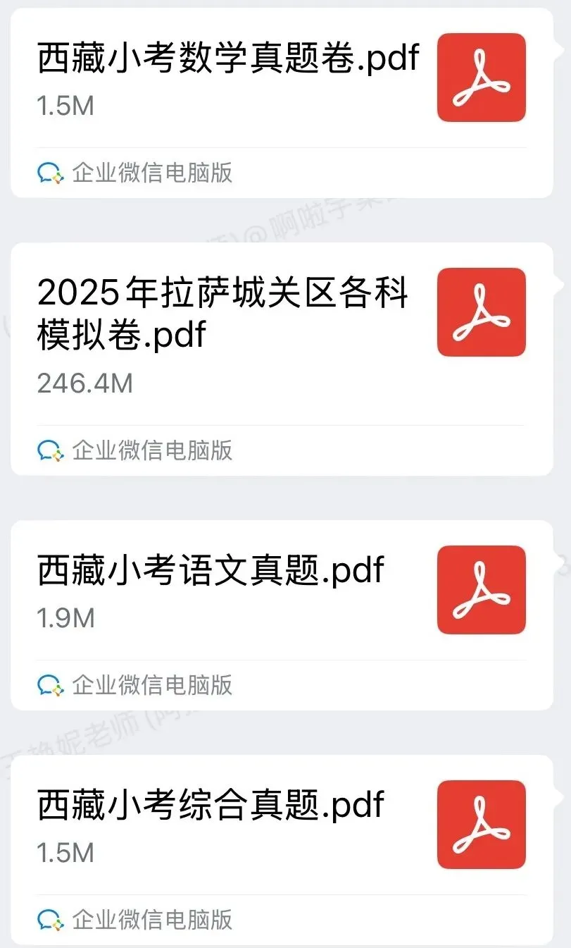 免费领取!!!【西藏小/中/高考真题卷】快快收藏~ 第7张