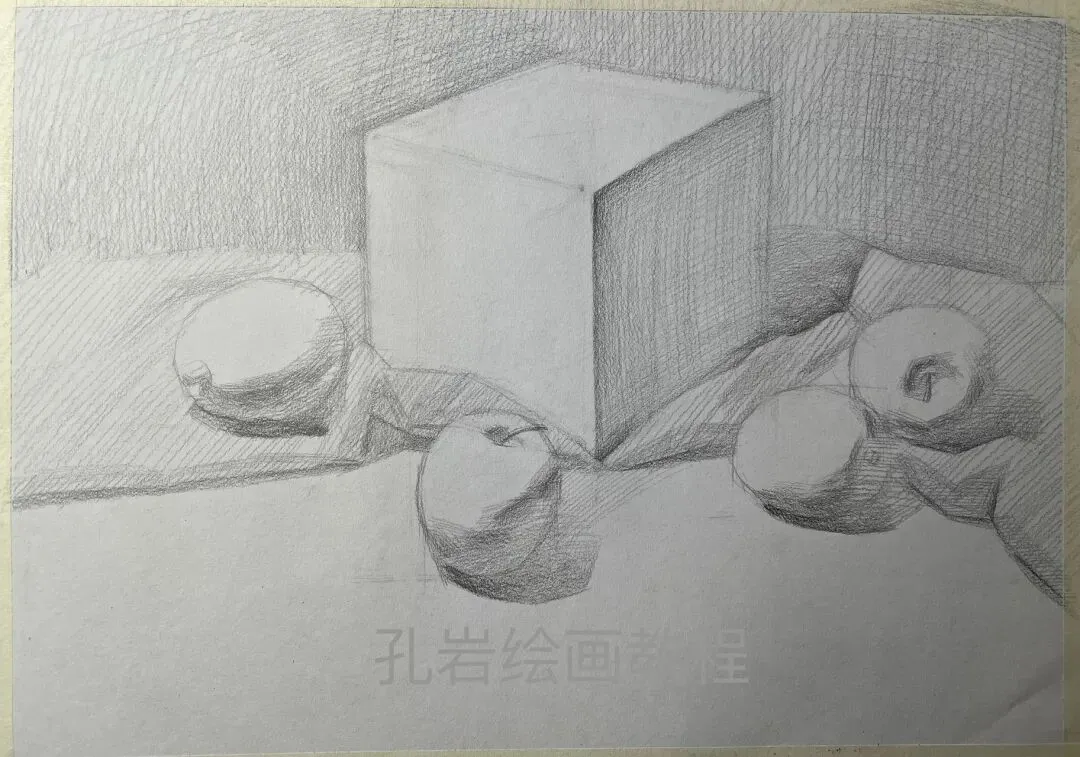 素描考级四级详细教程解析,山东省考级真题示范 第7张 素描考级四级详细教程解析,山东省考级真题示范 第7张