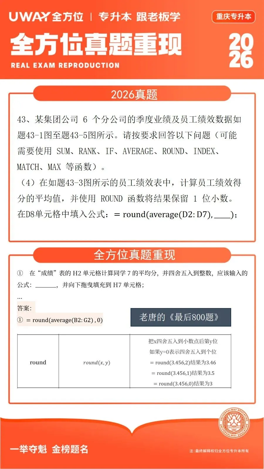 41道原题!2026年重庆专升本计算机真题重现 第35张