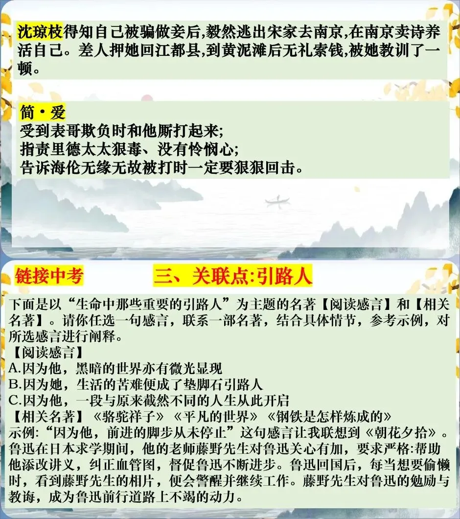 中考复习-12名著横向联读(课件+教学设计+逐字稿) 第7张