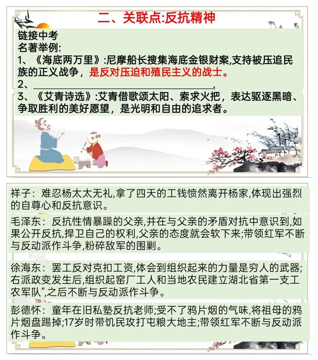 中考十二部名著联读复习太赞了! 第4张