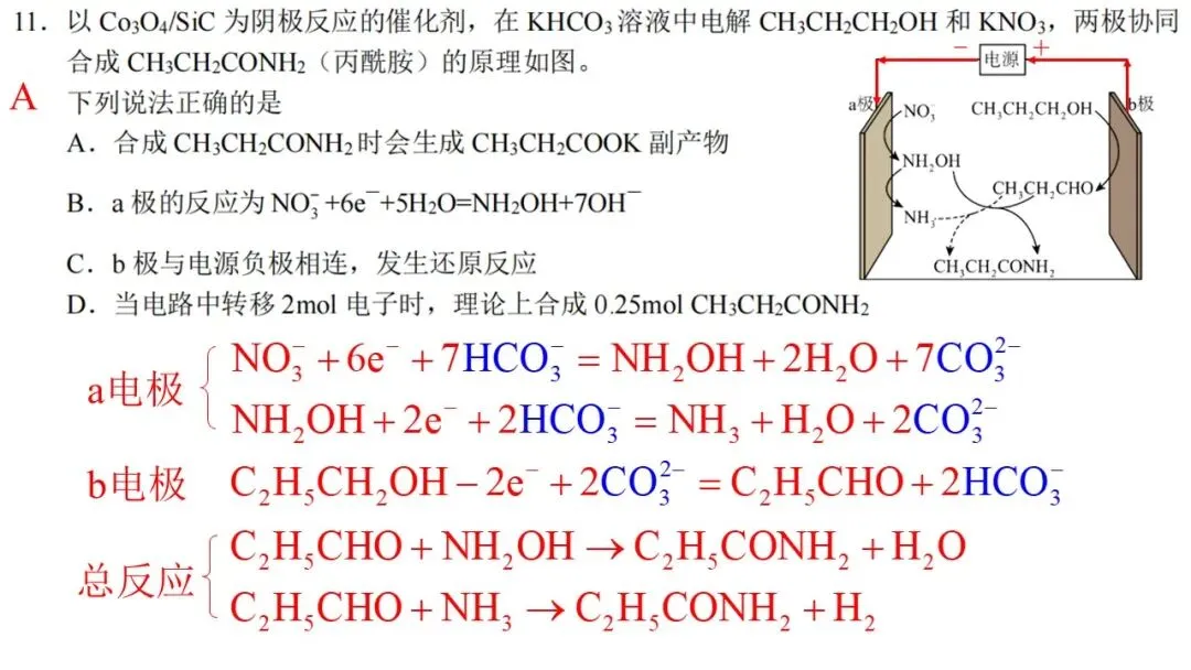 2603 宁波“十校”高三3月联考化学试卷解析与讲评 第15张