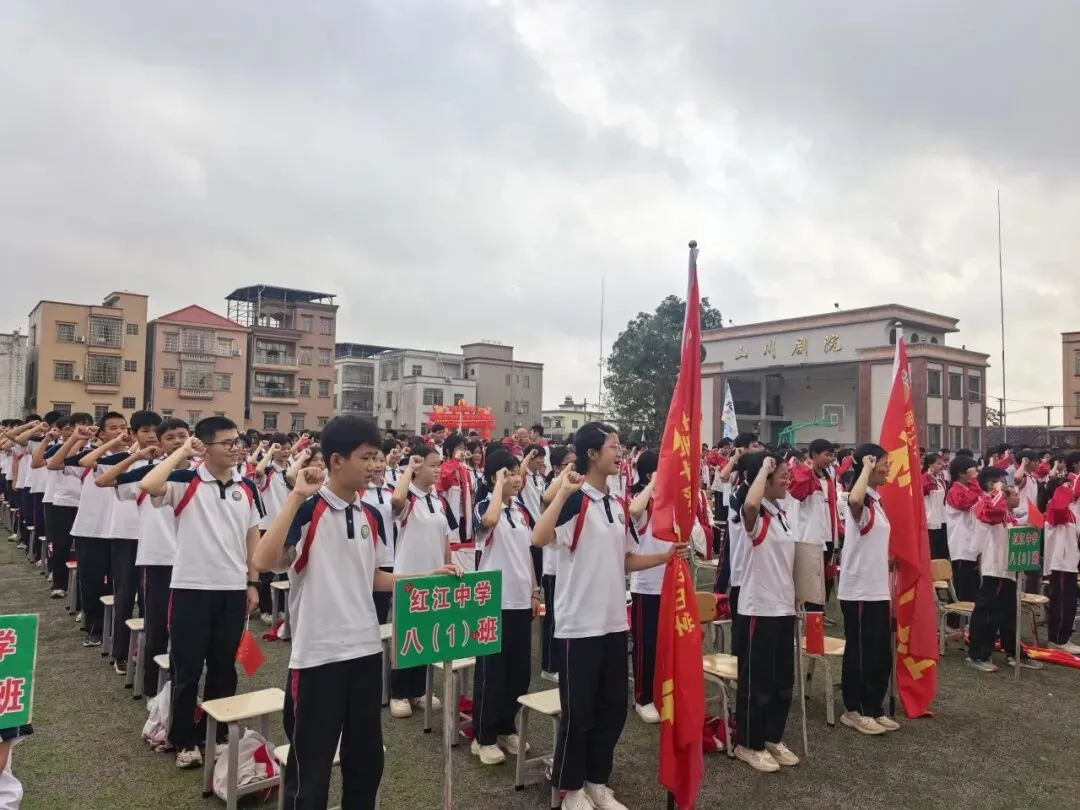 决战中考,为梦而战——廉江市青平二中2026年中考百日誓师大会 第21张