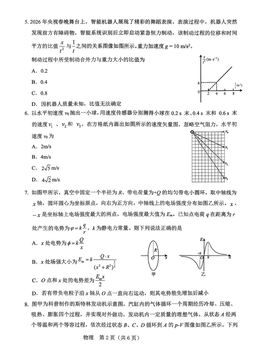 辽阳葫芦岛2026届高三下学期一模物理试卷 第3张